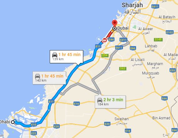 Abu-Dhabi-to-Dubai-Bus-Google-Maps
