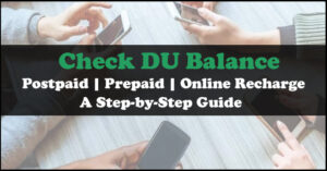 Check Du Balance Online Offline