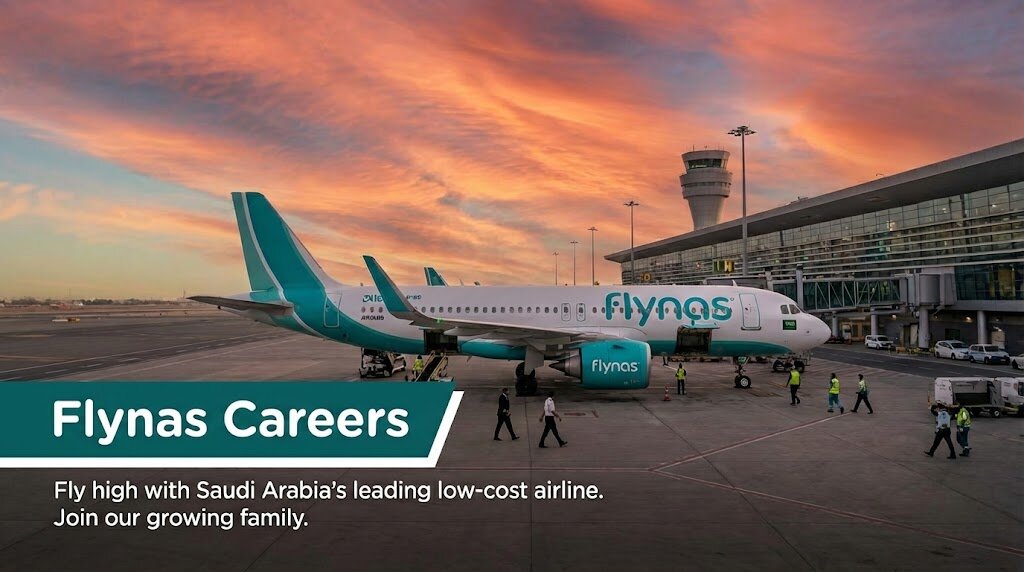 Flynas Careers 2026 | Cabin Crew & Pilot Jobs in Saudi Arabia