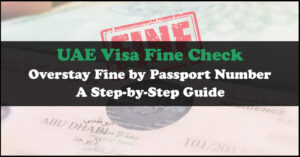 UAE Visa Fine Check Online