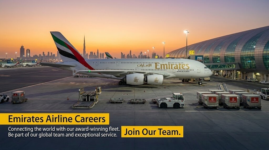 Emirates Airline Careers 2026 | Cabin Crew & Ground Staff Salary