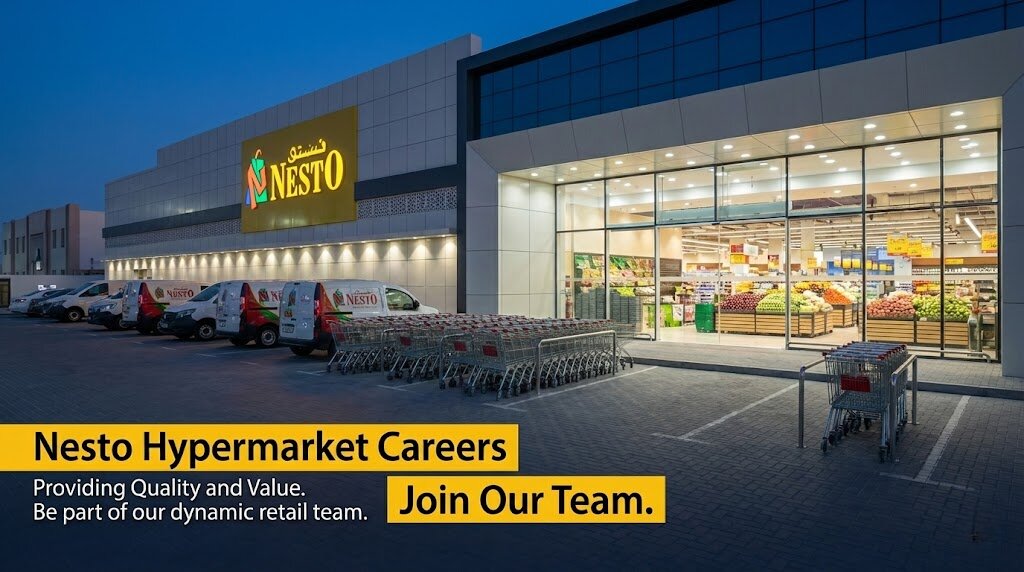 Nesto Hypermarket Jobs in Dubai 2026 | Salary for Cashier & Helper