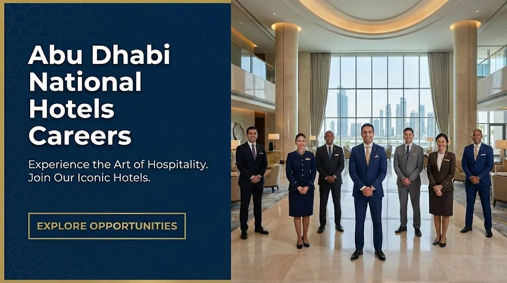 Abu Dhabi National Hotels Careers 2026 | Hospitality, F&B & Facilities Jobs in UAE