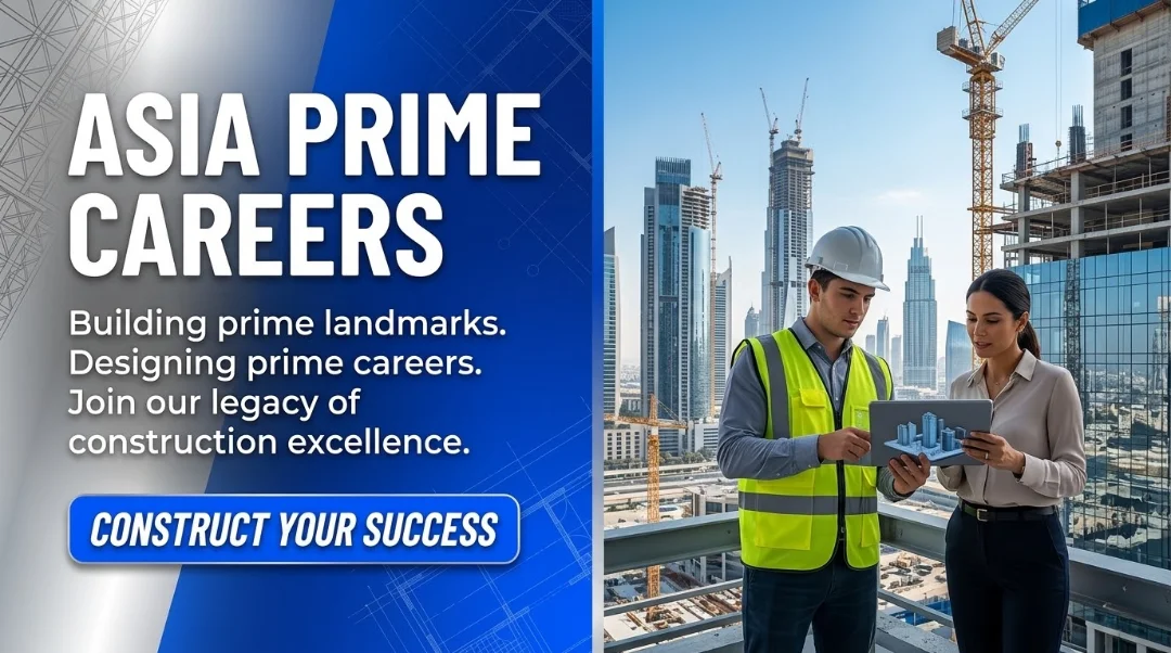 ASIA Prime General Contracting Careers 2026 | Civil Engineering & Construction Jobs UAE