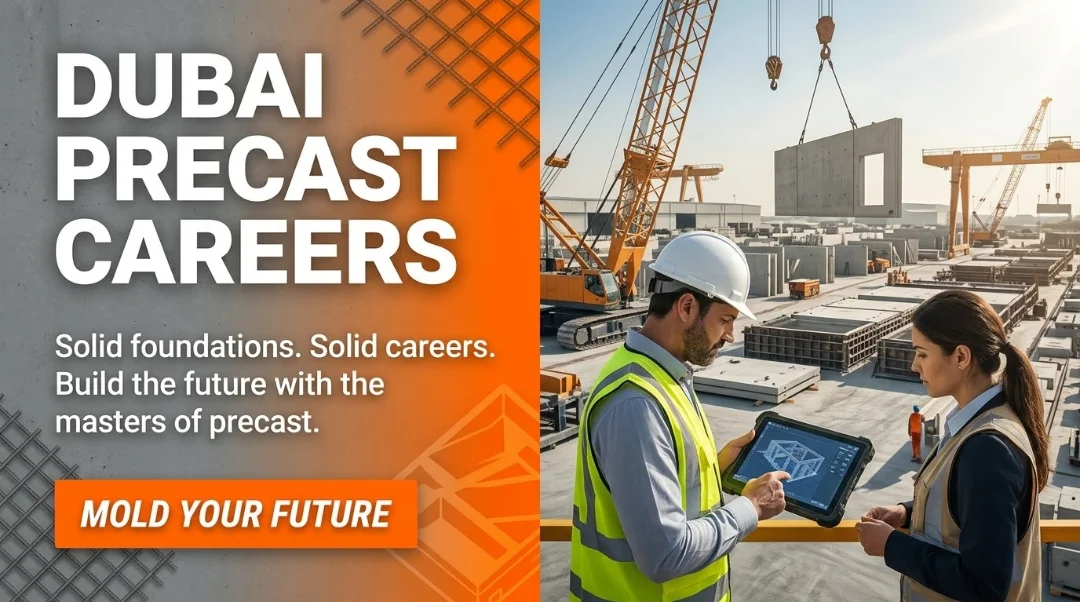 Dubai Precast Careers 2026 | Concrete Manufacturing & Heavy Lifting Jobs UAE