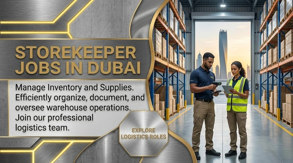Storekeeper Jobs in Dubai 2026 | Warehouse Salaries & Trade Tests