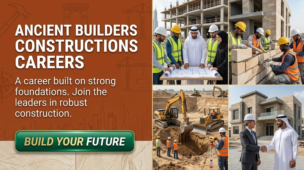 Ancient Builders Constructions Careers UAE 2026 | Civil Engineering & Heavy Machinery Jobs Dubai