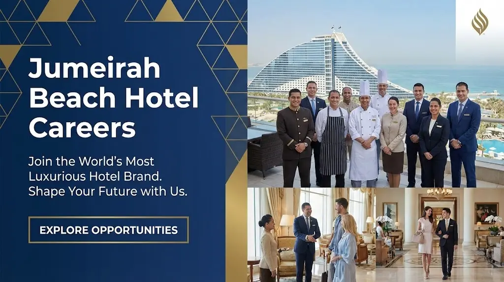 Jumeirah Beach Hotel Careers 2026 | Guest Relations, Lifeguard & Resort Jobs in UAE