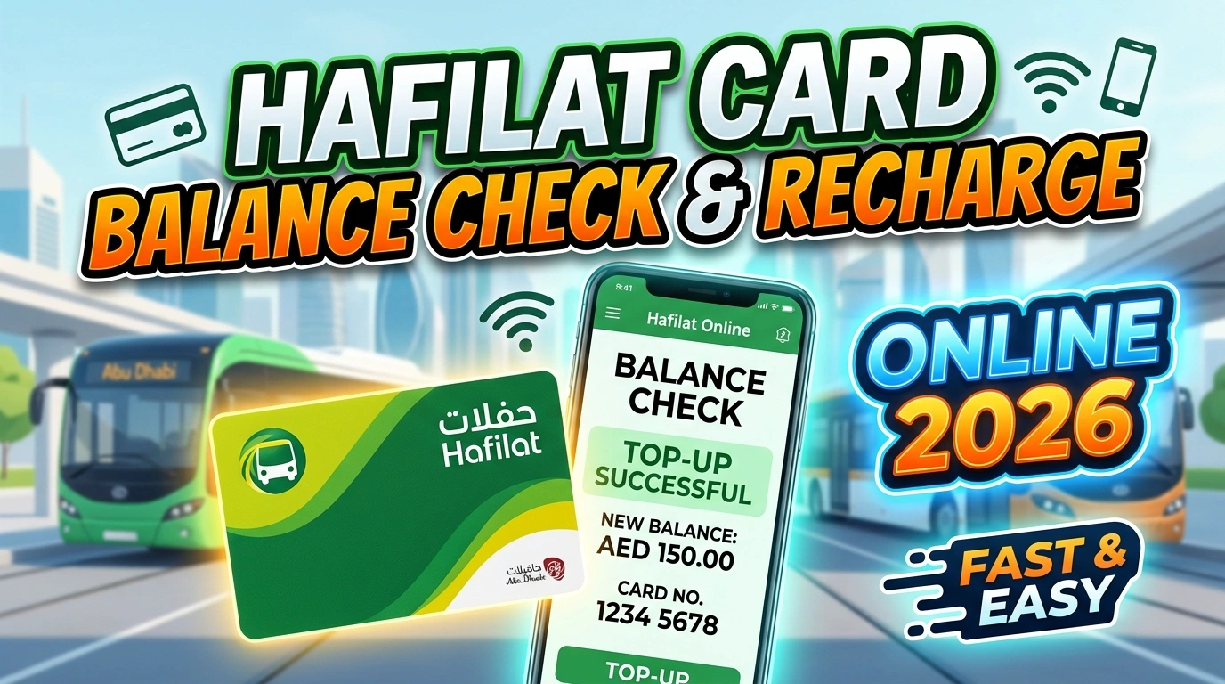 Hafilat Card Balance Check & Recharge Online 2026
