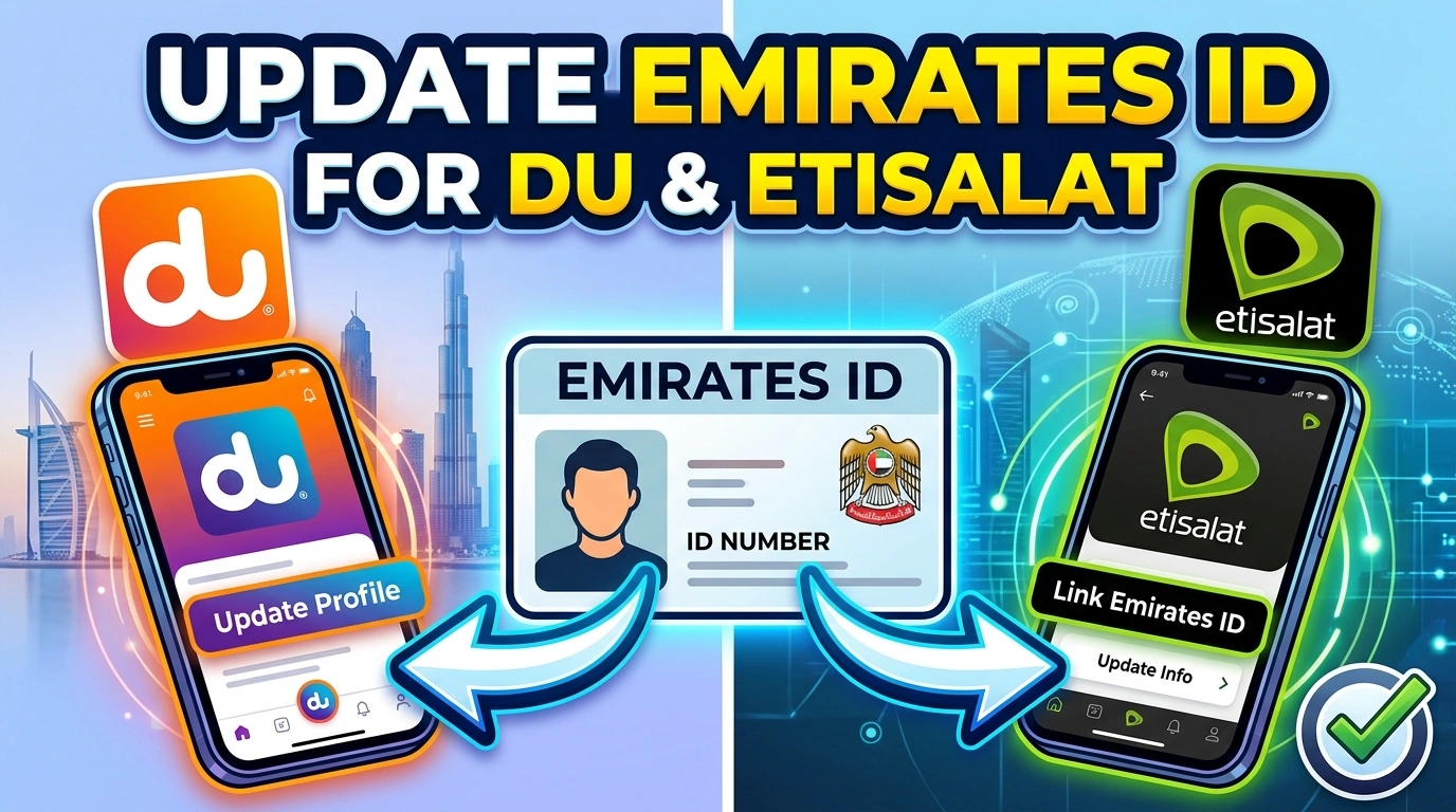 How to Update Du & Etisalat for Emirates ID Online Fast