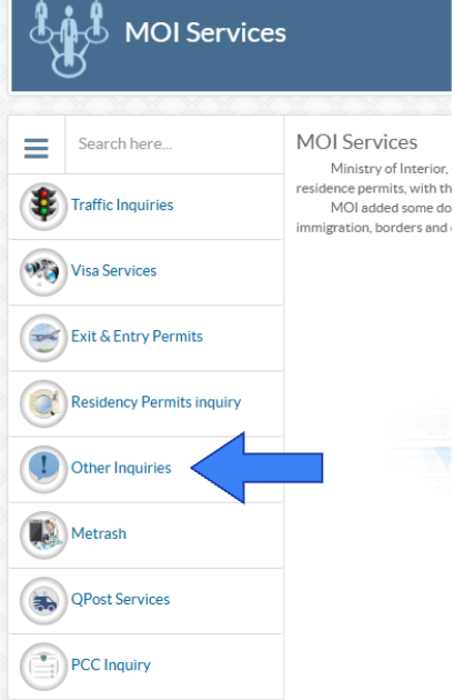 MOI Qatar ID Check via Official MOI Portal