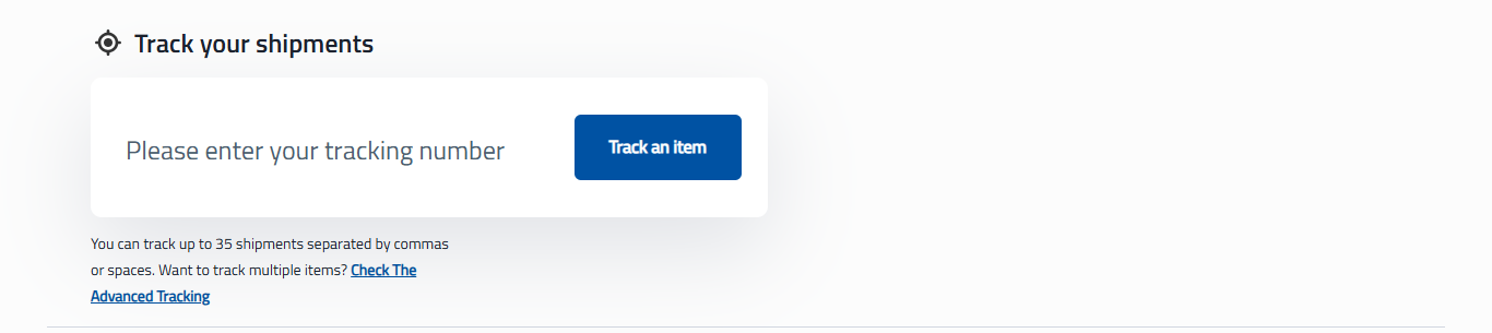 Tracking Emirates ID via Emirates Post Website