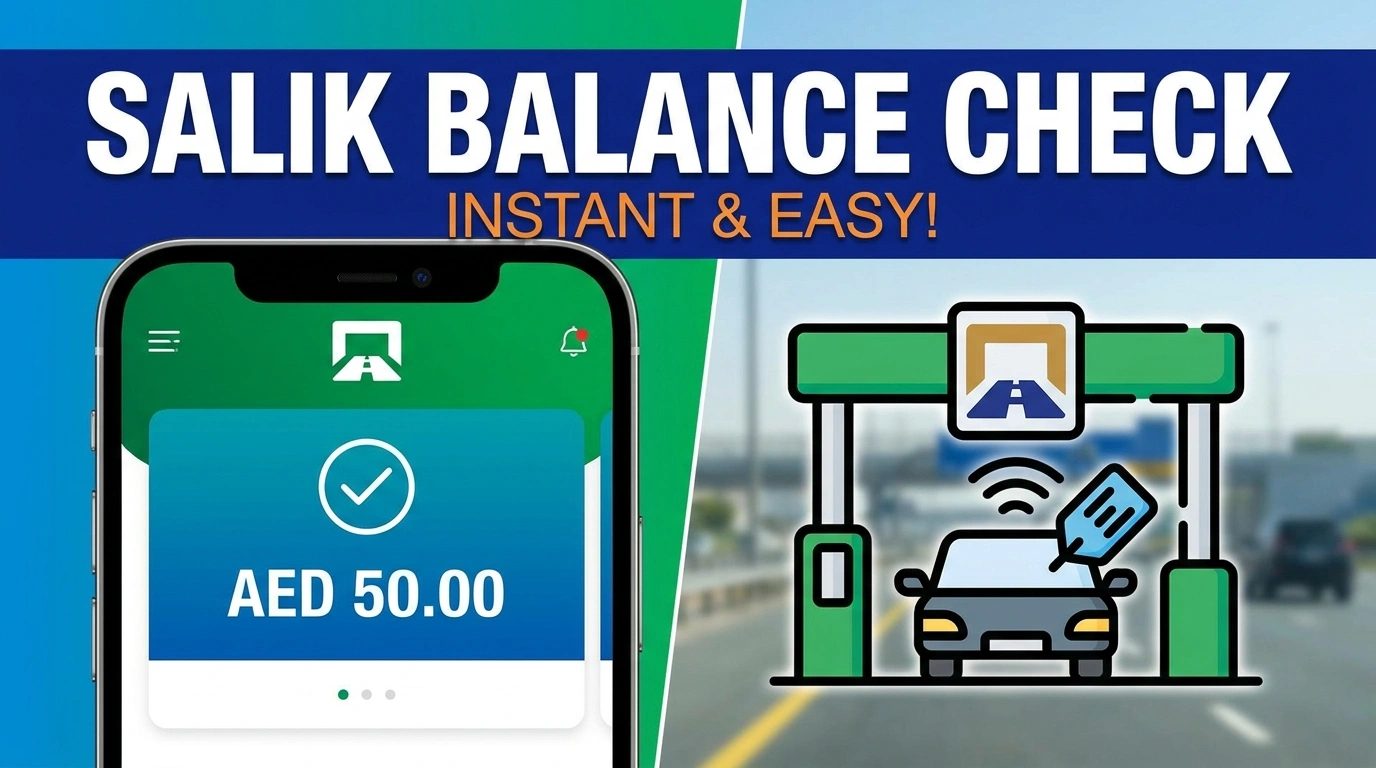 Salik Balance Check | By Plate Number, App, SMS & Online